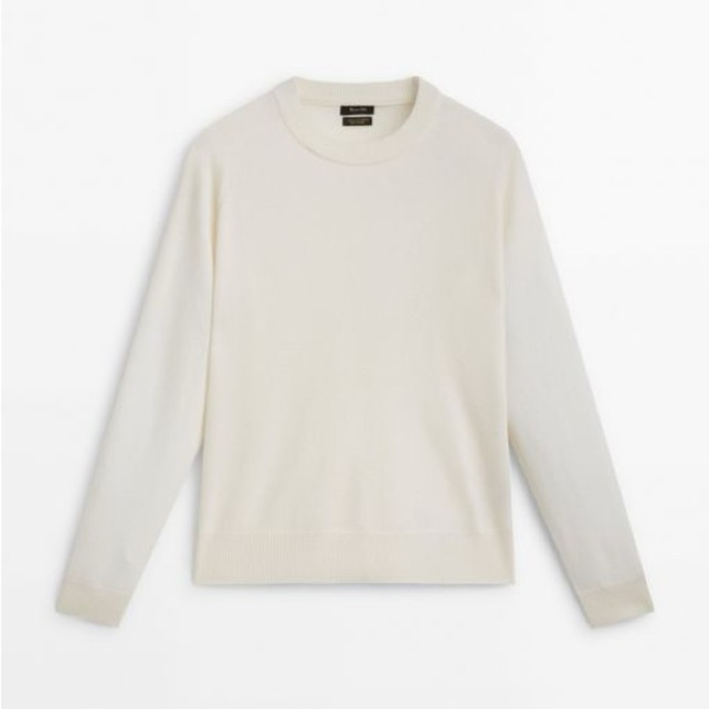 NWT. Massimo Dutti Blue Wool/Cashmere Sweater. Size S. - Picture 7 of 11